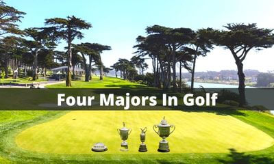 In this image, you see the most prestigious trophy of the four majors in the golf game.