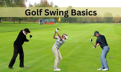 It is a pictorial presentation of golf swing basics where you see different effective golf swing stances.