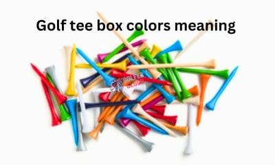 The golf tee box colors meaning which one is most appropriate for starting the first golf shot to get the success.