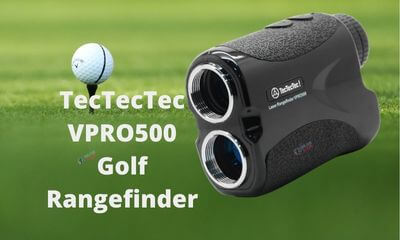 The image represents the TecTecTecVPRO500 Golf Rangefinder, one of the best distance=measuring gadget used by golfers.