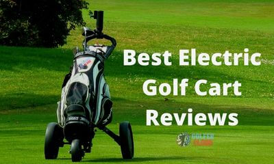 The image represents the best electric golf cart reviews.