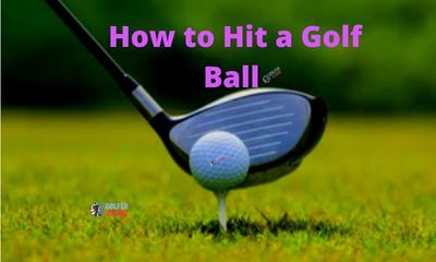 In this image you see how to hit a golf ball correctly at aim.