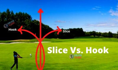 You can see golf slice vs. hook in this featured image.