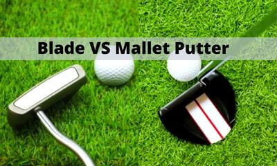 The image represents Blade vs Mallet Putter Features.