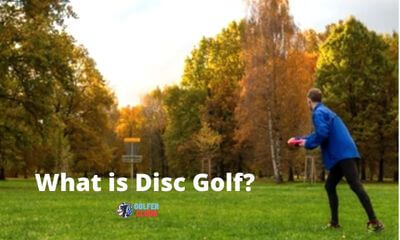 In the image, you see what is disc golf and how to throw the golf disc while playing the game. 